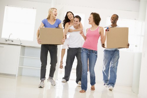 Office removals team planning a move in Enfield