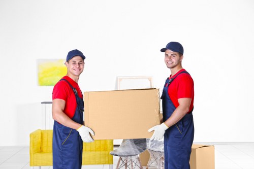 Removal company team working on a move in Enfield