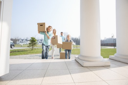 Packing and moving items into storage in Enfield