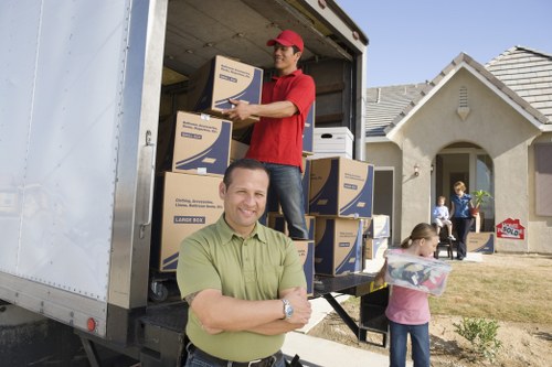 Safe loading of furniture into a moving truck in Enfield