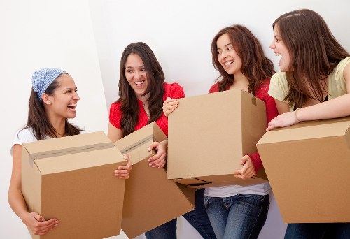 Family settling into a new home after moving in Enfield