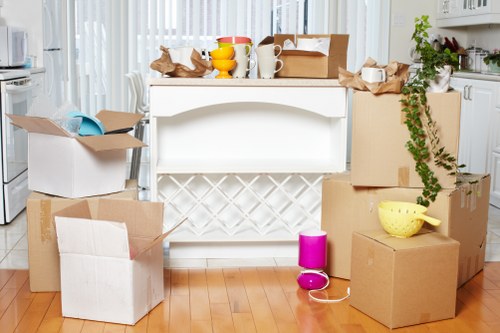Loading furniture and boxes for a local removals service in Enfield