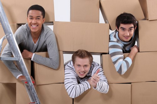 Careful packing for apartment relocation in Enfield
