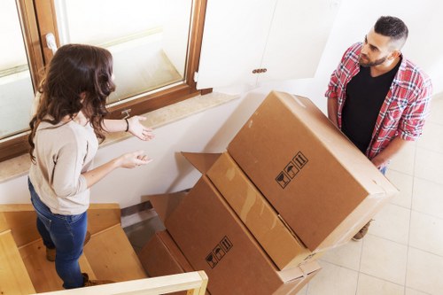 Commercial relocation team managing office removals in Enfield