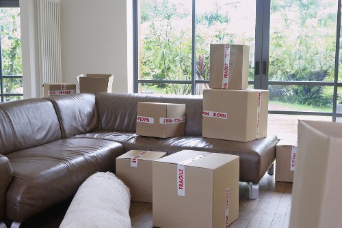 Office equipment being loaded for a local move
