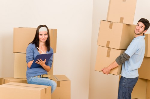 Professional moving help with boxes in Enfield